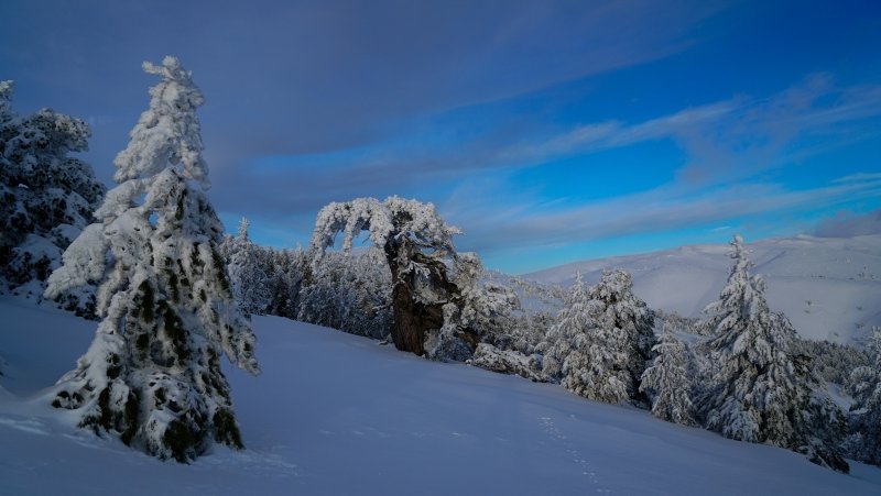 Kayak ve termali buluşturan Murat Dağı’nın büyüleyici kış manzaraları