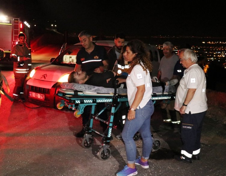 İzmir’de akılalmaz olay! El frenini çekmeyi unutup uyuyunca...