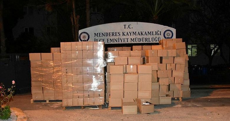 İzmir’de 4 milyon lira değerinde 10 ton kaçak tütün ele geçirildi