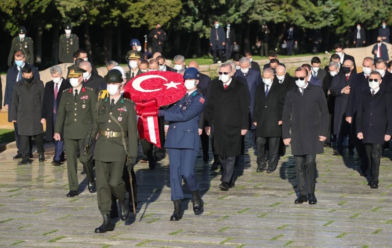 Büyük Önder Atatürk için Anıtkabir’de devlet töreni düzenlendi