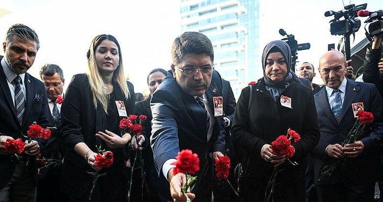 İzmir Adliyesi’ne yönelik saldırıda şehit olan Fethi Sekin ve Musa Can’a duygusal anma