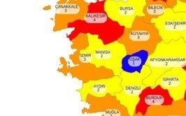 Ege Bölgesi risk haritası! Ege’de hangi iller yüksek riskli?