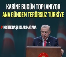 Kabine toplanıyor! Gündem terörsüz Türkiye