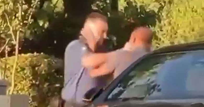 Denizli’de polis memuru ile trafikte yumruk yumruğa kavga! O anlar kamerada
