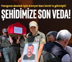 İzmir Ödemiş yangınında şehit olmuştu! Şehit İbrahim Demir’e son veda...