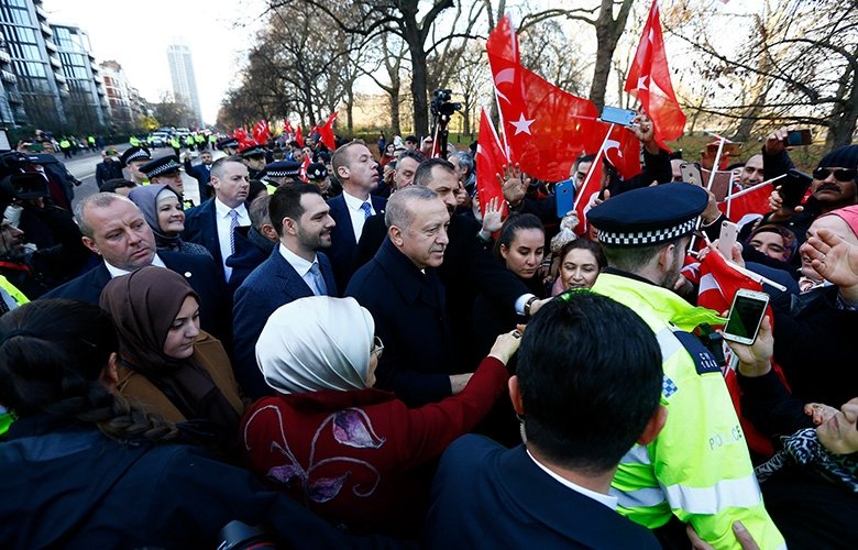 Başkan Recep Tayyip Erdoğan’a Londra’da sevgi seli