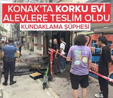 İzmir’de korku evi alevlere teslim oldu! Kundaklama şüphesi