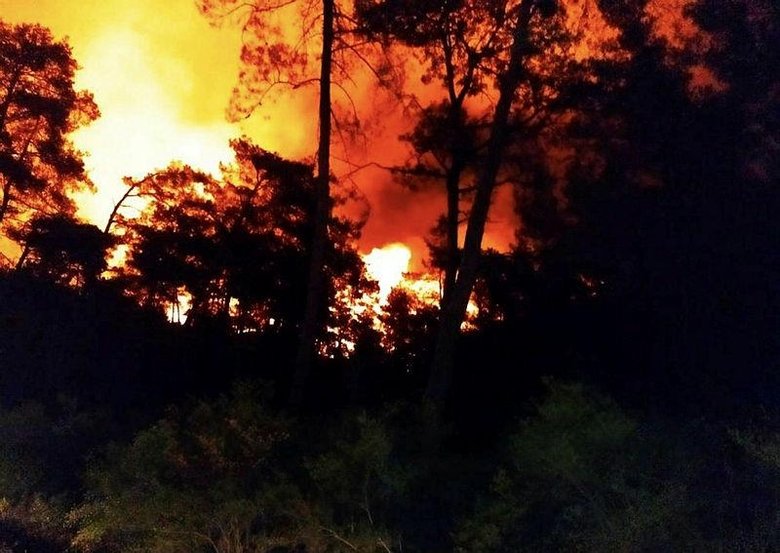 Marmaris’te orman yangını! Tüm ekipler teyakkuz halinde