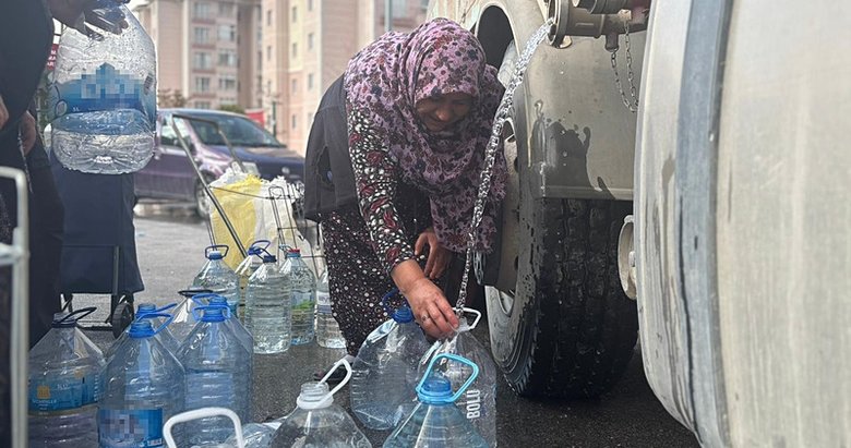 Tankerle su dağıttılar! Ankara’da uygulanan su kesintileri vatandaşı mağdur etti!