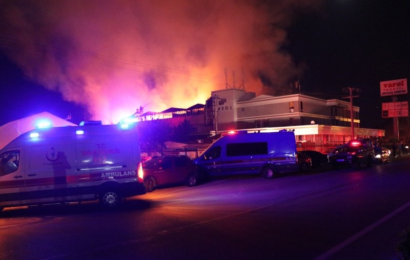 Denizli’de tekstil fabrikasında yangın