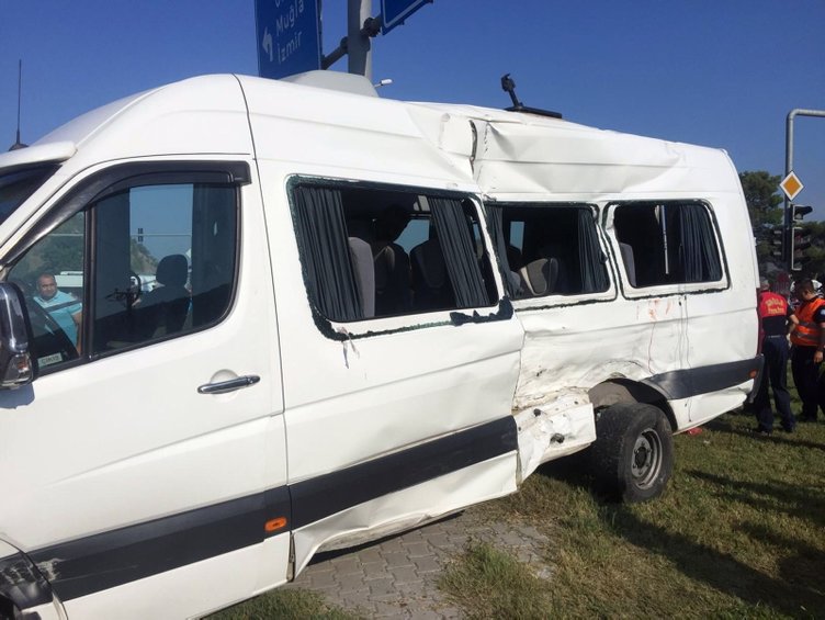 Muğla Dalaman’da öğrenci servisi kaza yaptı! Çok sayıda öğrenci yararlı