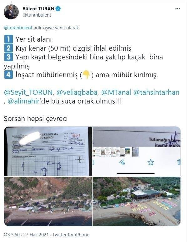 CHP’den Ayvacık Asos’taki kaçak restoranının açılışına yoğun ilgi! Bakın sahibi kim çıktı?