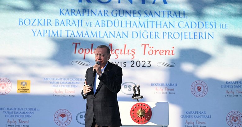 Başkan Erdoğan Konya’da Karapınar GES’i açtı, petrol müjdesi verdi