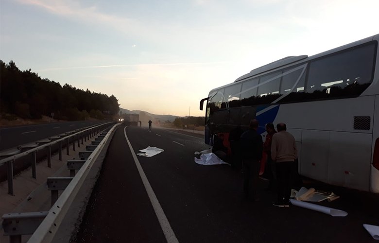 Uşak’ta otobüs kazası: 1 ölü, 26 yaralı