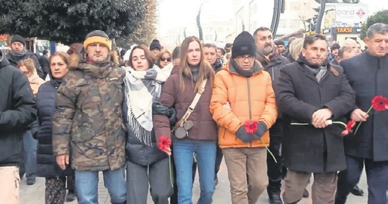 Kartalkaya kurbanları için sessiz yürüyüş