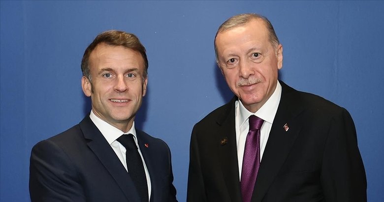 Başkan Erdoğan Fransa Cumhurbaşkanı Macron ile görüştü
