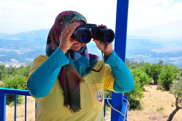 Orman yangınlarından etkilendi göreve başladı! Yunt Dağı’nda gönüllü nöbet