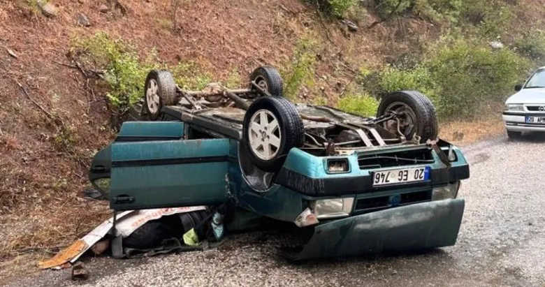 Denizli’den yürek yakan haber: Kaygan yolda kontrolden çıkan araç takla attı, baba öldü kızı yaralı kurtuldu