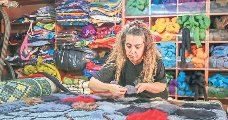 Dilek ustadan keçe sanatına yeni soluk