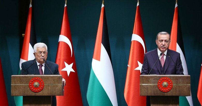 Başkan Erdoğan ile Filistin Devlet Başkanı Mahmud Abbas’tan önemli görüşme