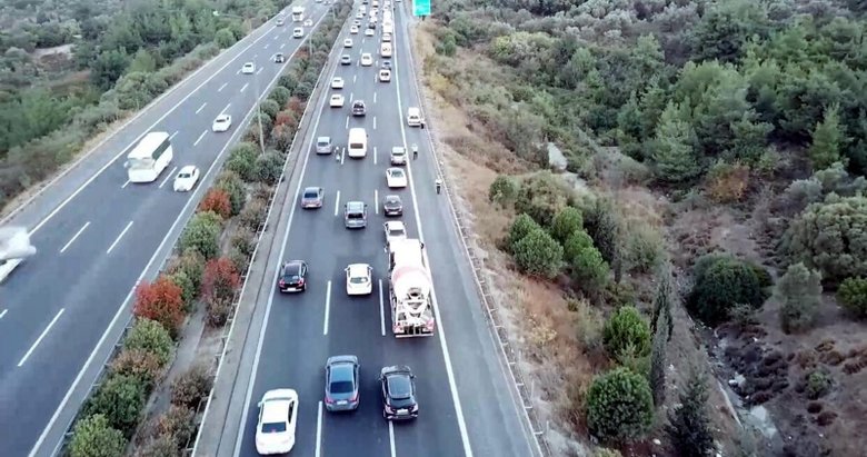 İzmir’de drone destekli trafik denetimi! 65 sürücüye 34 bin lira ceza