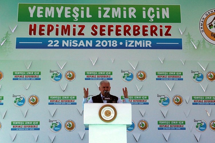 Başbakan Yıldırım ’Yemyeşil İzmir İçin Hepimiz Seferberiz’ etkinliğinde