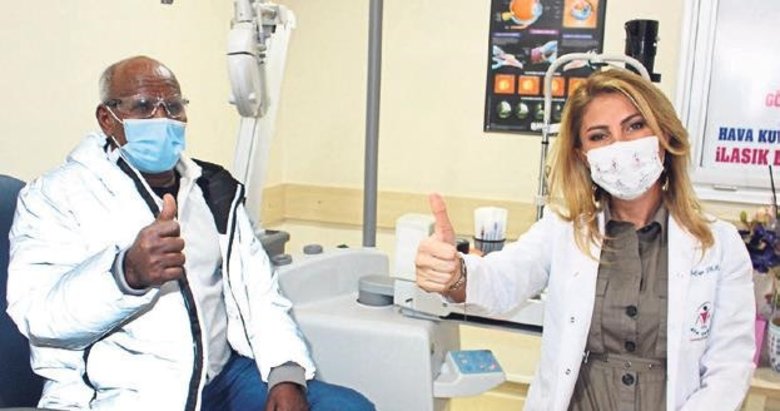 Somalili hasta İzmir’de gözlerine kavuştu