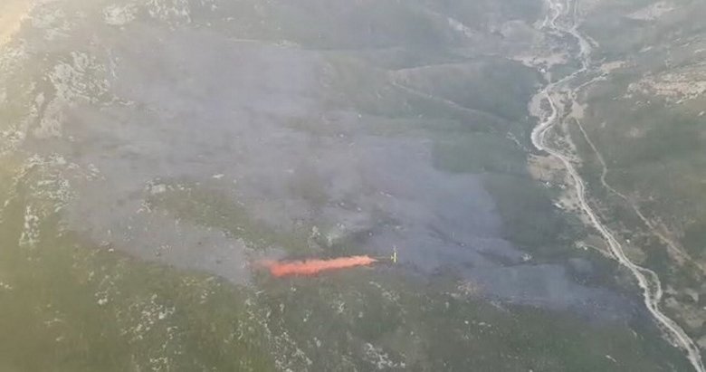 İzmir’deki orman yangını 14 saat sonra kontrol altında