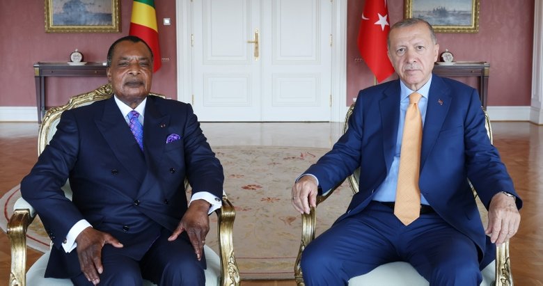 Başkan Erdoğan, Kongo Cumhuriyeti Cumhurbaşkanı N’Guesso ile görüştü