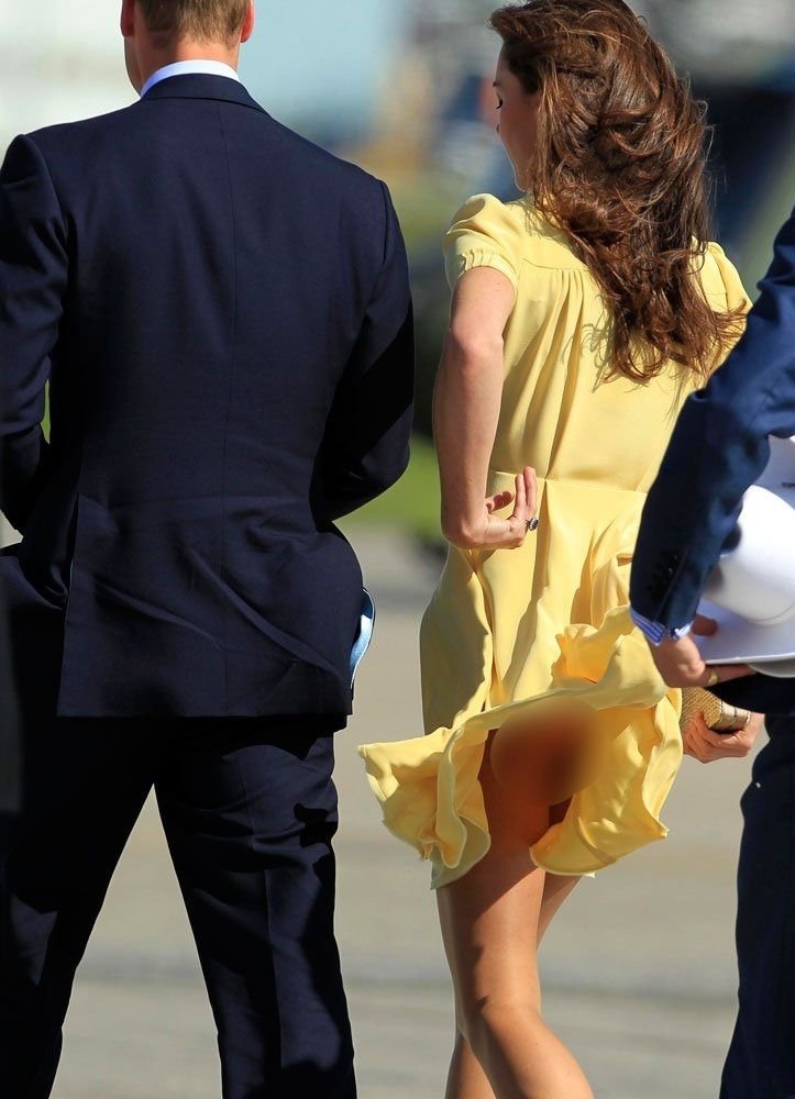 Kate Middleton rüzgarın azizliğine uğradı