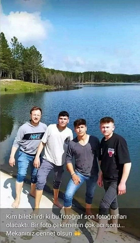 4 kişinin öldüğü gölet faciası öncesi son fotoğraf