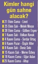 Her hafta iki yıldız İzmir’de olacak