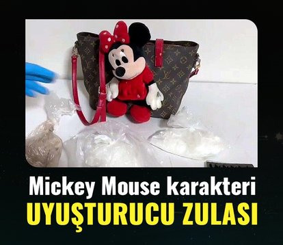 Mickey Mouse karakteri uyuşturucu zulası oldu