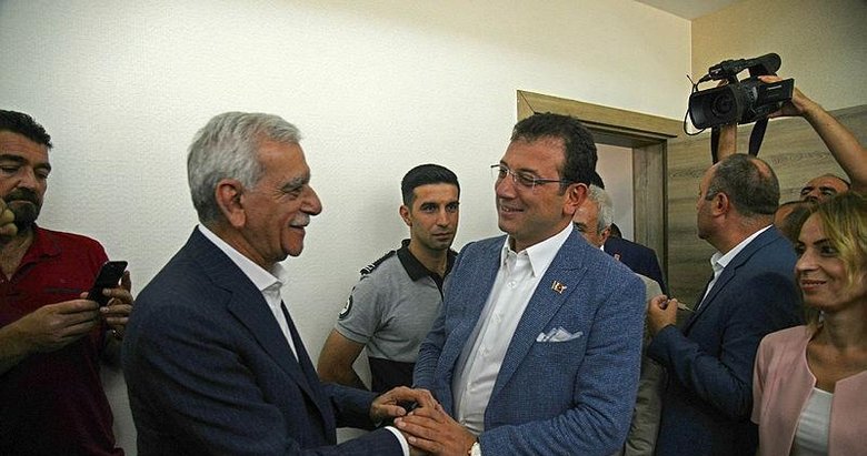 Ekrem İmamoğlu görevden alınan HDP’li belediyeleri ziyaret etti
