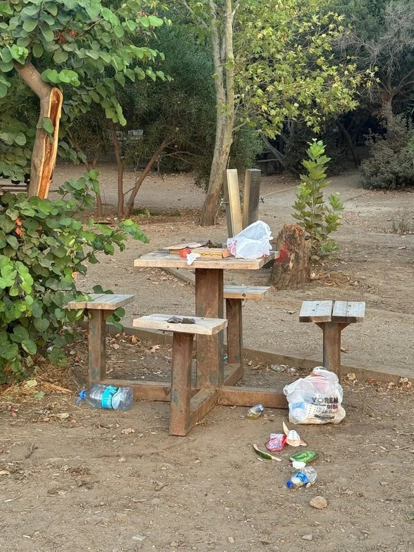 Milli parkı çöplüğe çevirdiler! Yakışmayan görüntüler