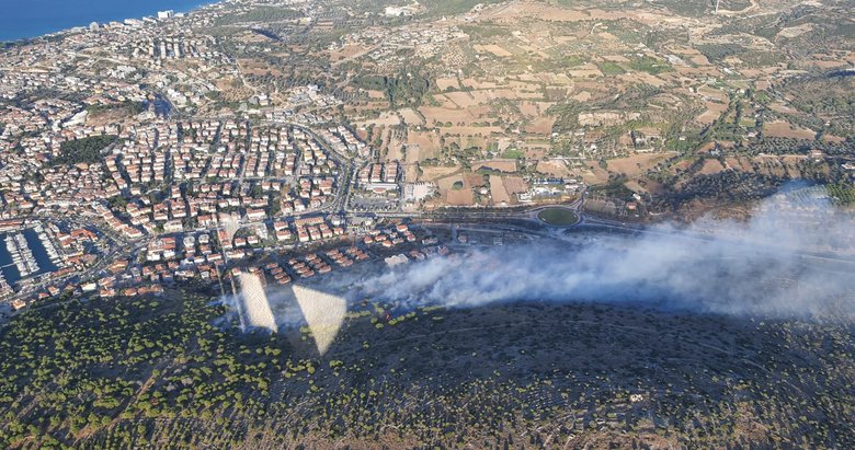 İzmir’de orman yangını! Villa sahipleri büyük korku yaşadı
