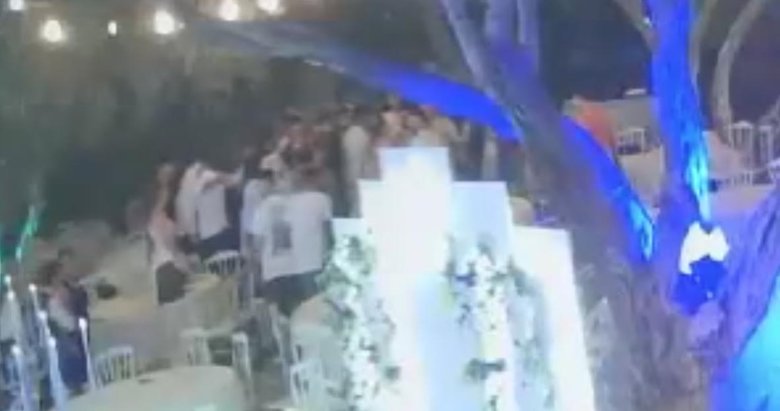Muğla’da düğün salonunda ’yan baktın’ kavgası! Sandalye ve şişeler havada uçuştu
