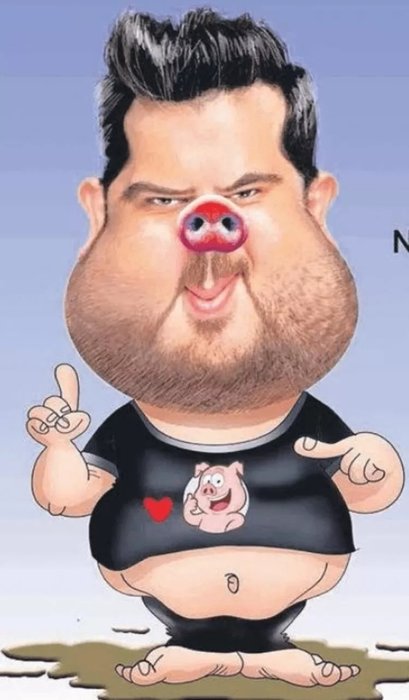 Eser Yenenler kendisini domuza benzeten karikatüristi affetmedi