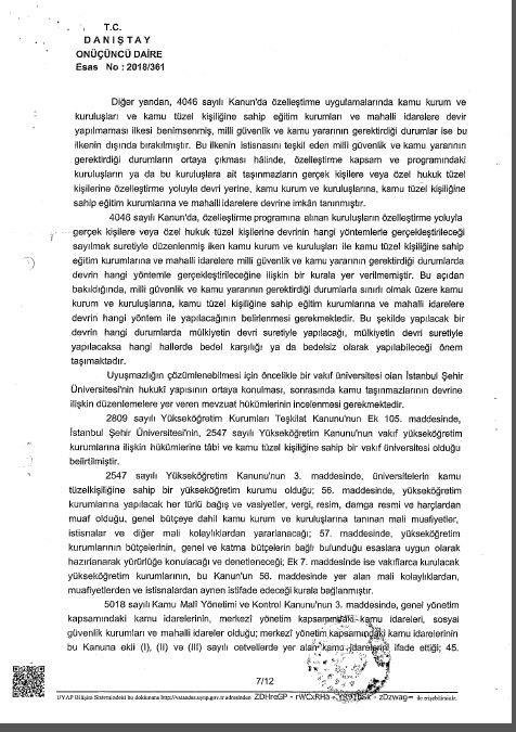 Ahmet Davutoğlu İstanbul Şehir Üniversitesi’ne usulsüz şekilde bedelsiz arazi tahsis etmiş!