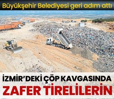 Çöp kavgasında zafer Tirelilerin