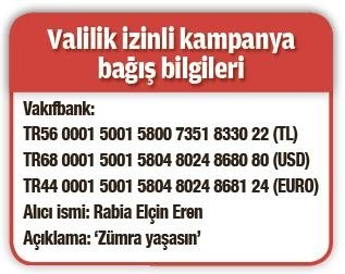 Minik Zümra için umut seferberliği