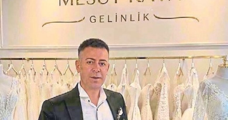Sahneden kazandığını gelinlik işine yatırdı