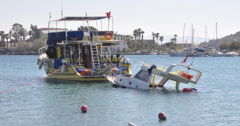 Datça’da fırtınada kuma saplanan tekne, 5 gün sonra çıkarıldı