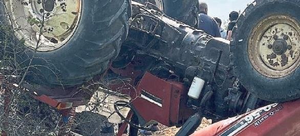 Kullandığı traktör sonu oldu