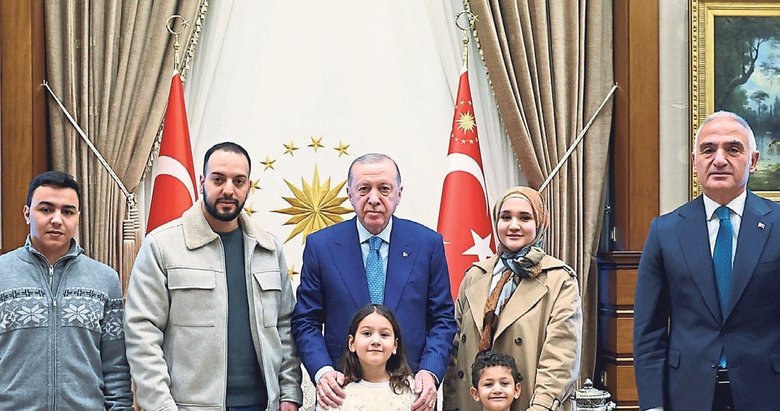 Başkan Erdoğan, Gazzeli Rajab’ın ailesini kabul etti