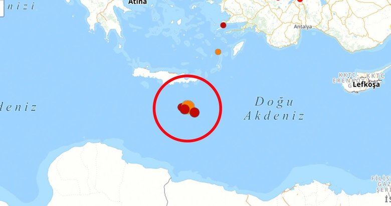 Girit Adası açıklarında bir deprem daha!