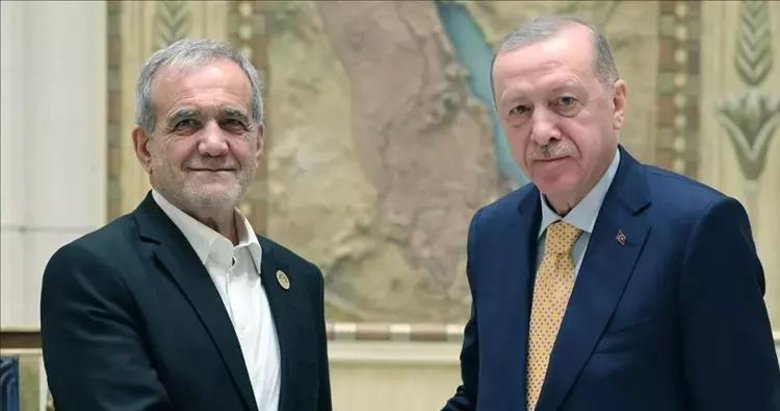 Başkan Erdoğan, İran Cumhurbaşkanı Mesud Pezeşkiyan ile görüştü