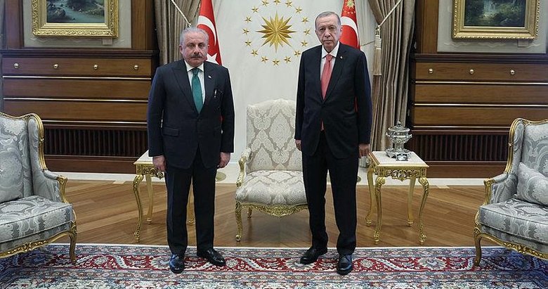 Başkan Erdoğan, TBMM Başkanı Şentop’u kabul etti