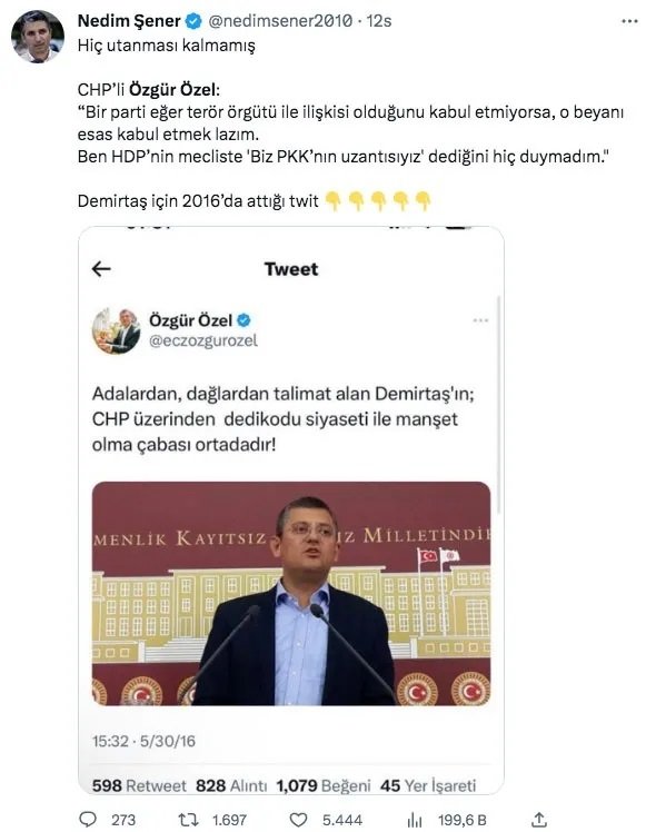 HDP aşkı CHP’li Özel’i böyle patlattı!