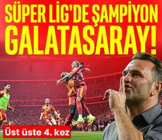 Süper Lig’de şampiyon Galatasaray!